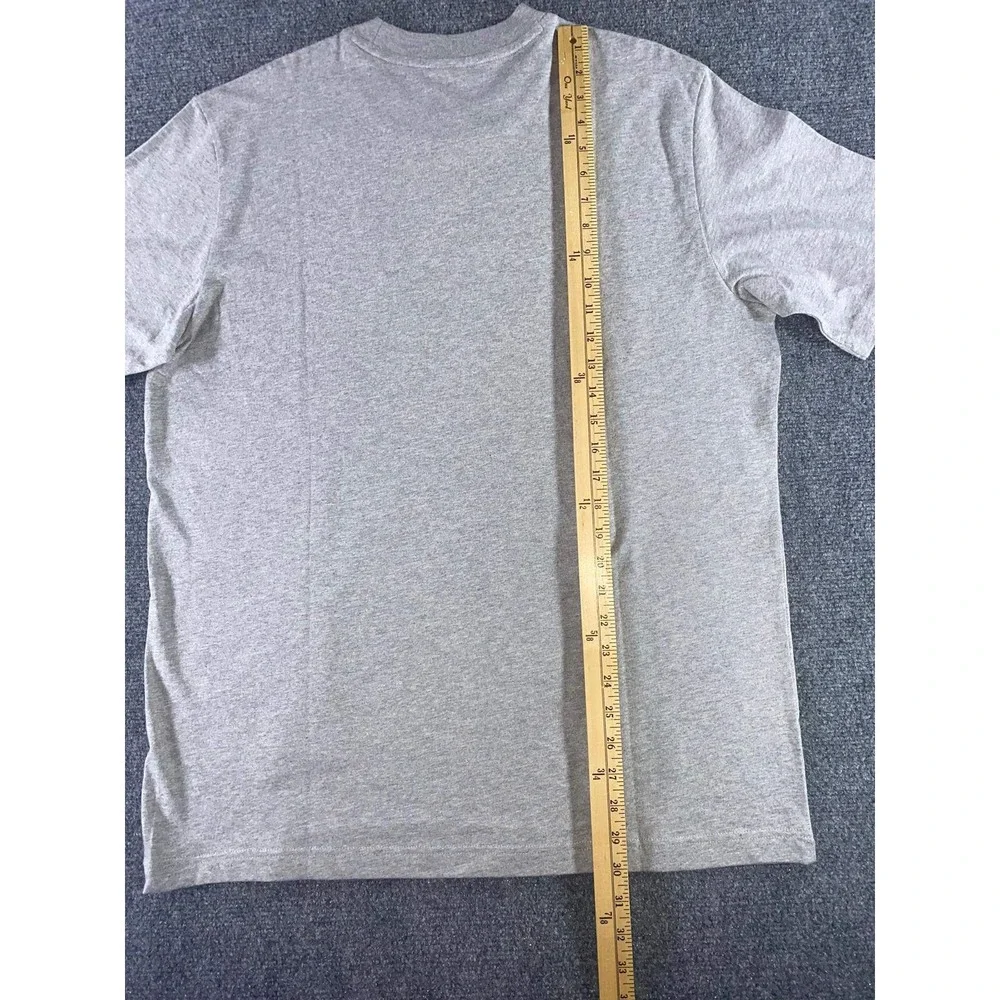Adidas Mens Future Icons 3-Bar Graphic Tee Heather Grey Black Logo T-Shirt L
